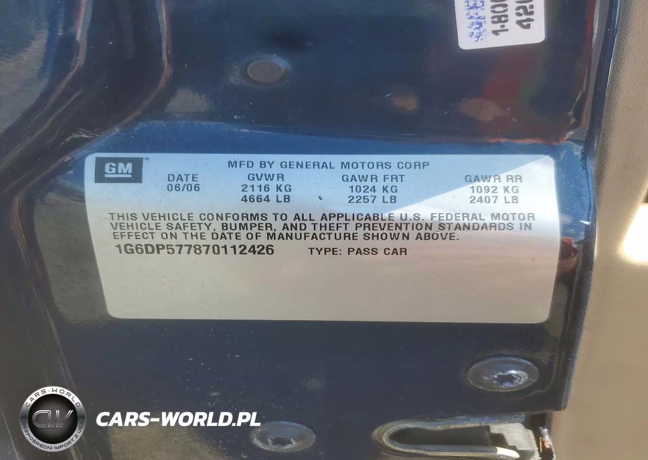 2007 Cadillac Cts Hi Feature V6 VIN:1G6DP577870112426 - 12