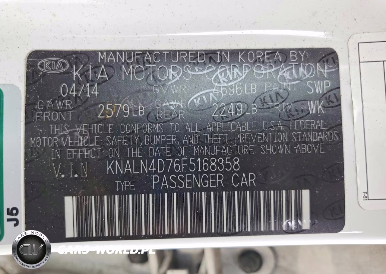 2015 Kia Cadenza Premium VIN:KNALN4D76F5168358 - 12