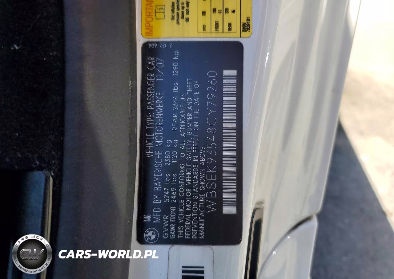 2008 BMW M6 VIN:WBSEK93548CY79260 - 12