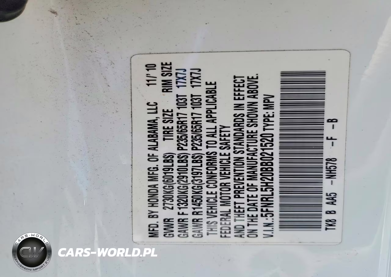 2011 Honda Odyssey Lx VIN:5FNRL5H20BB021520 - 13