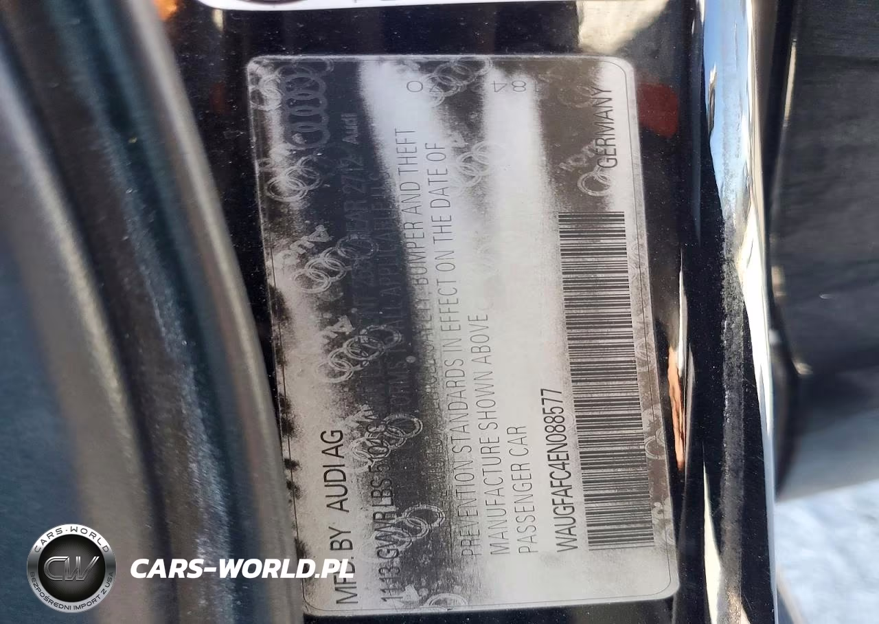 AUDI A6 PREMIUM VIN:WAUGFAFC4EN088577 - 12