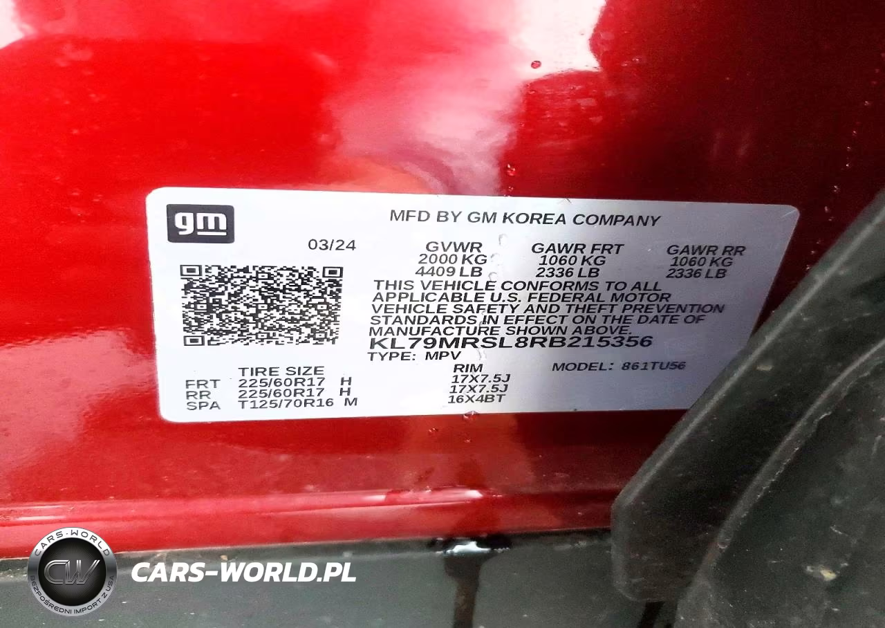 2024 Chevrolet Trailblazer Lt VIN:KL79MRSL8RB215356 - 13