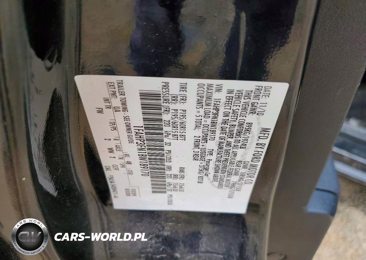 2011 Ford Focus Se VIN:1FAHP3FN1BW189170 - 12