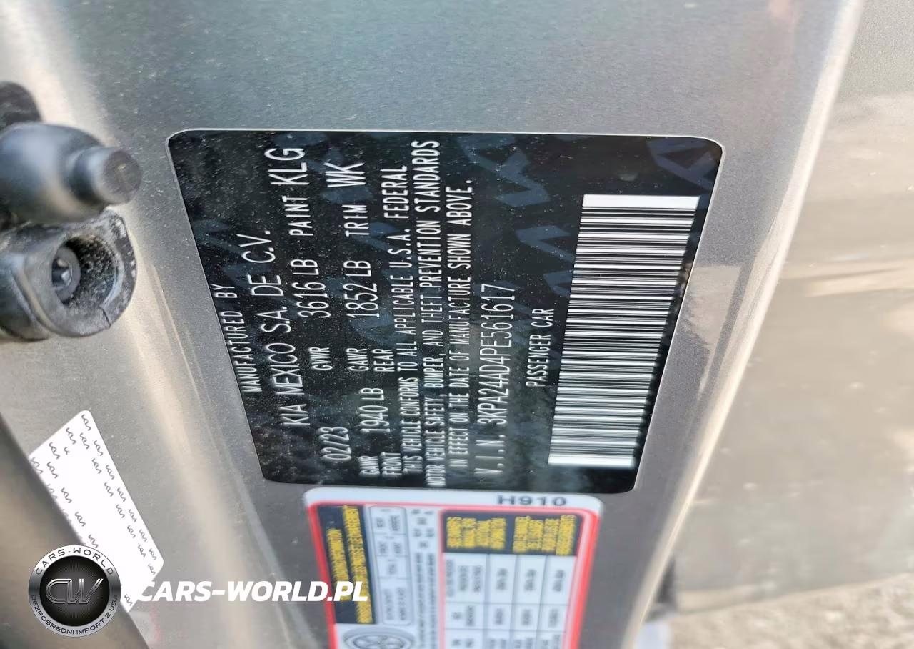 2023 Kia Rio S VIN:3KPA24AD4PE561617 - 13