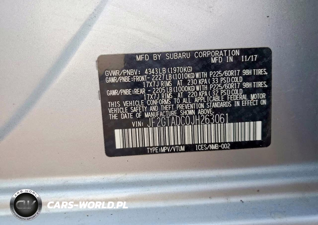 2018 Subaru Crosstrek Premium VIN:JF2GTADC0JH263061 - 12