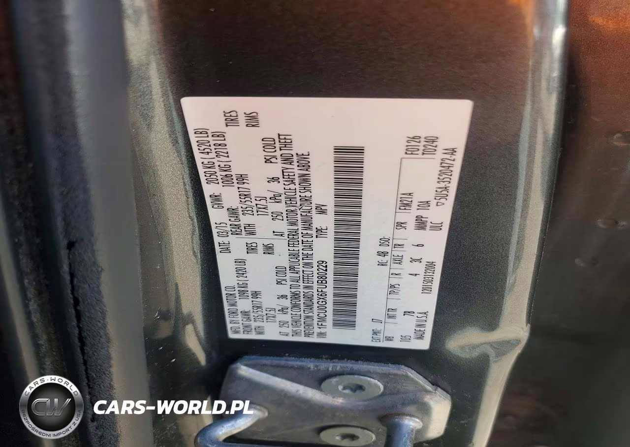 2015 Ford Escape Se VIN:1FMCU0GX6FUB80229 - 13