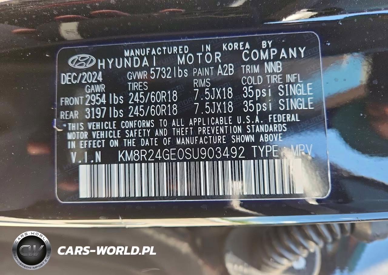 2025 Hyundai Palisade Sel VIN:KM8R24GE0SU903492 - 14