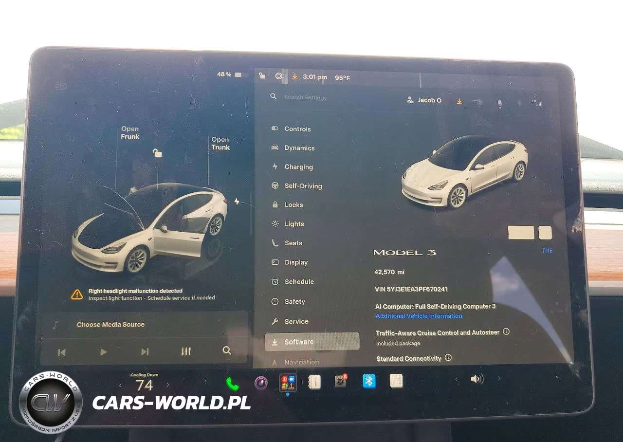2023 Tesla Model 3 VIN:5YJ3E1EA3PF670241 - 9