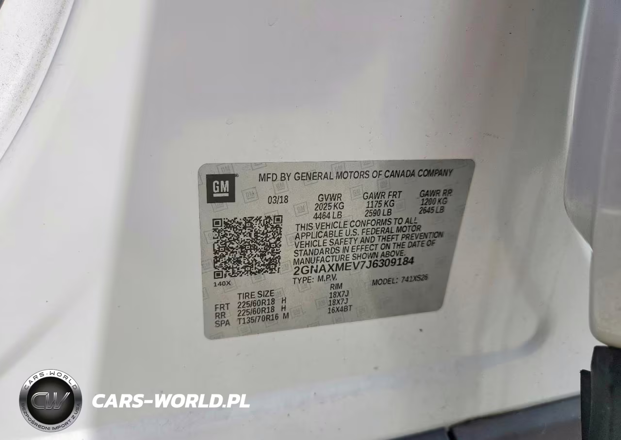 2018 Chevrolet Equinox Premier VIN:2GNAXMEV7J6309184 - 12