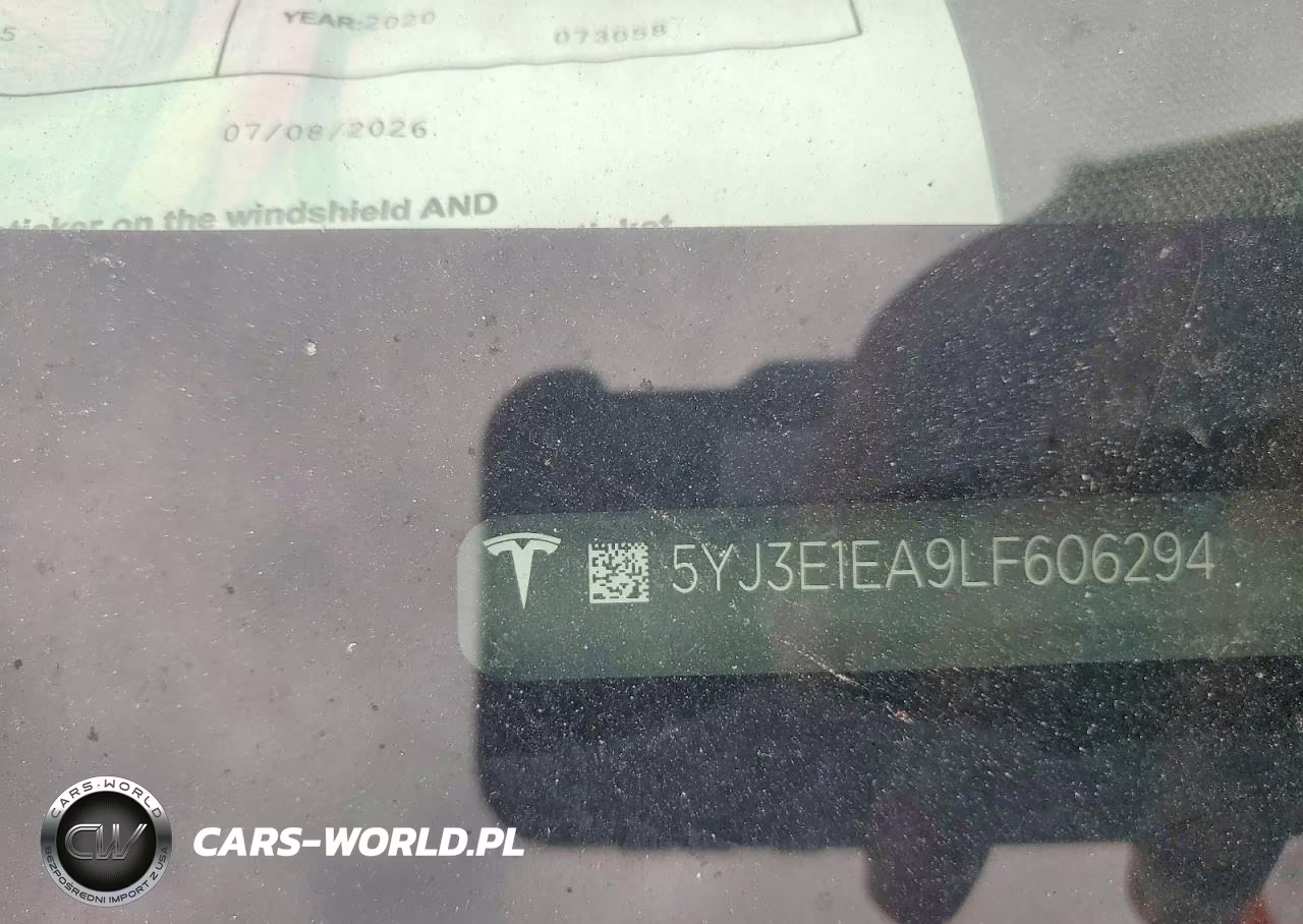 2020 Tesla Model 3 VIN:5YJ3E1EA9LF606294 - 12