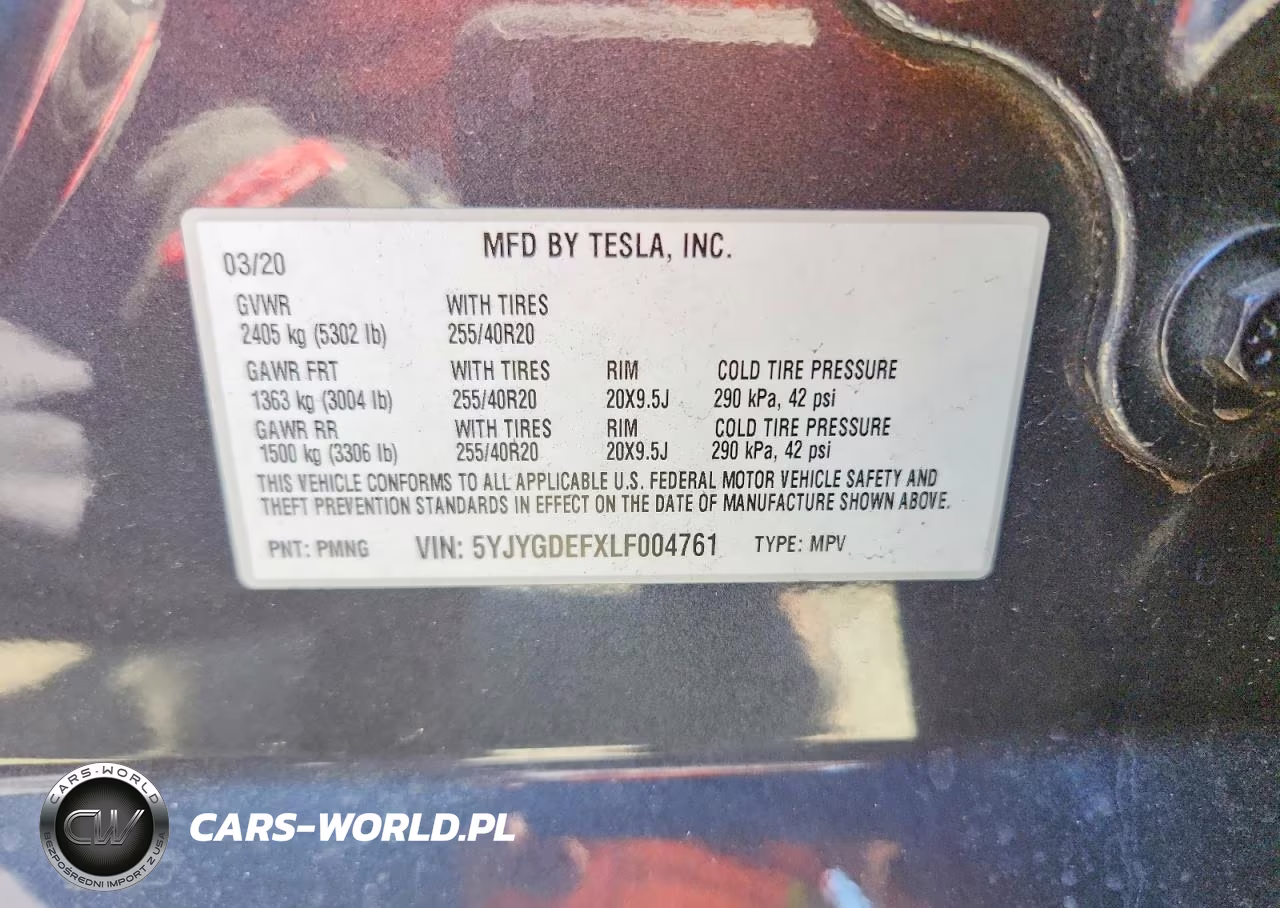 2020 Tesla Model Y VIN:5YJYGDEFXLF004761 - 13