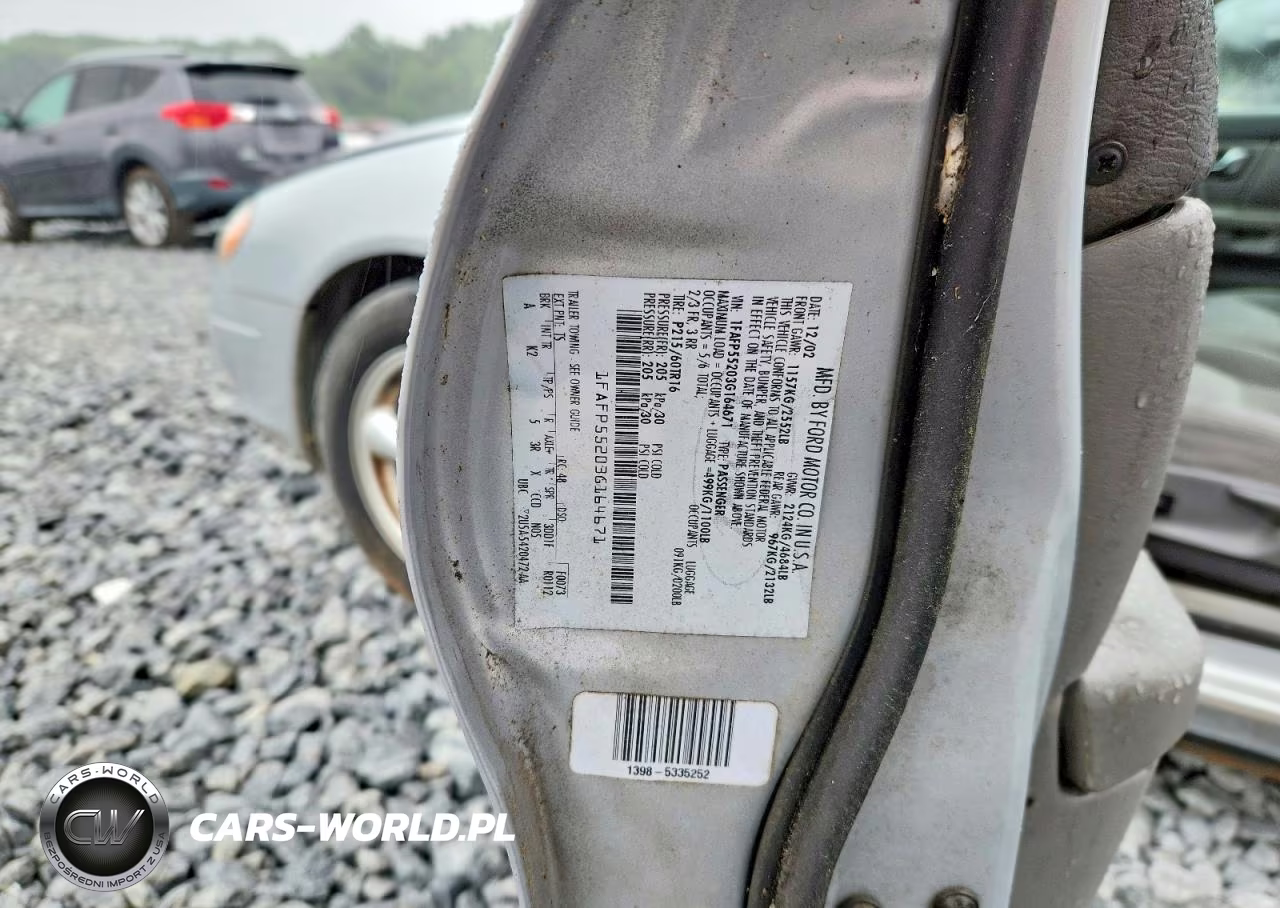 2003 Ford Taurus Ses VIN:1FAFP55203G164671 - 12