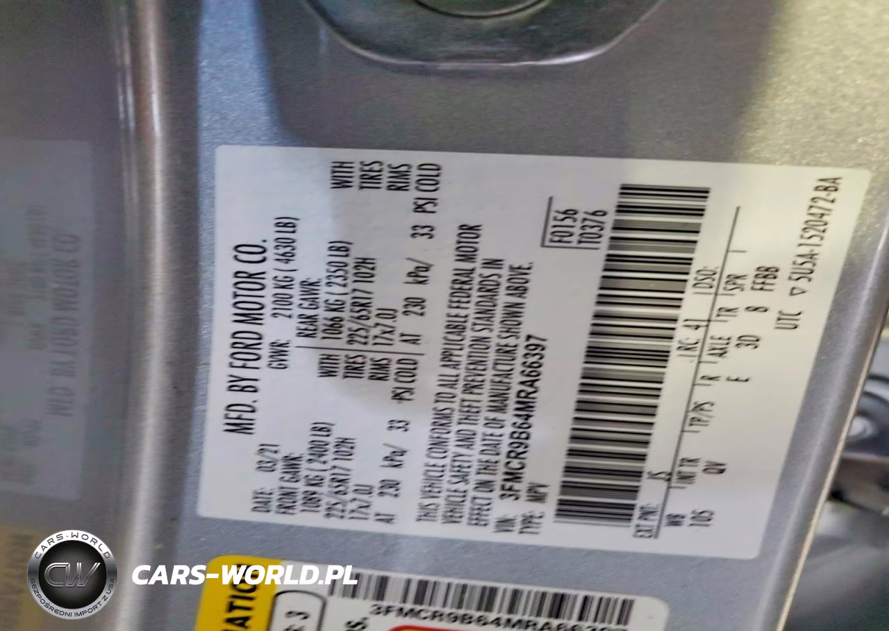 2021 Ford Bronco Sport Big Bend VIN:3FMCR9B64MRA66397 - 13