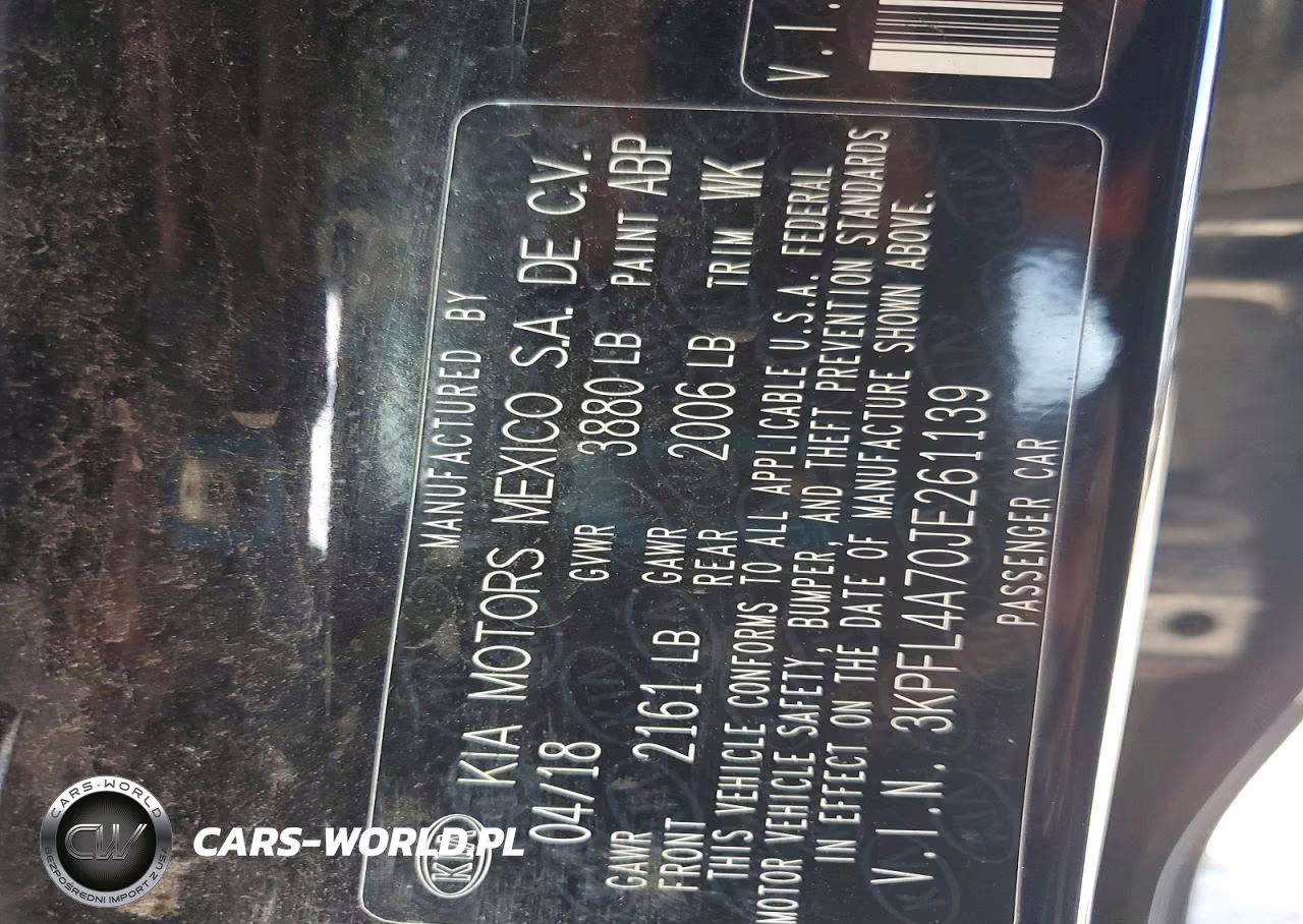 2018 Kia Forte Lx VIN:3KPFL4A70JE261139 - 12