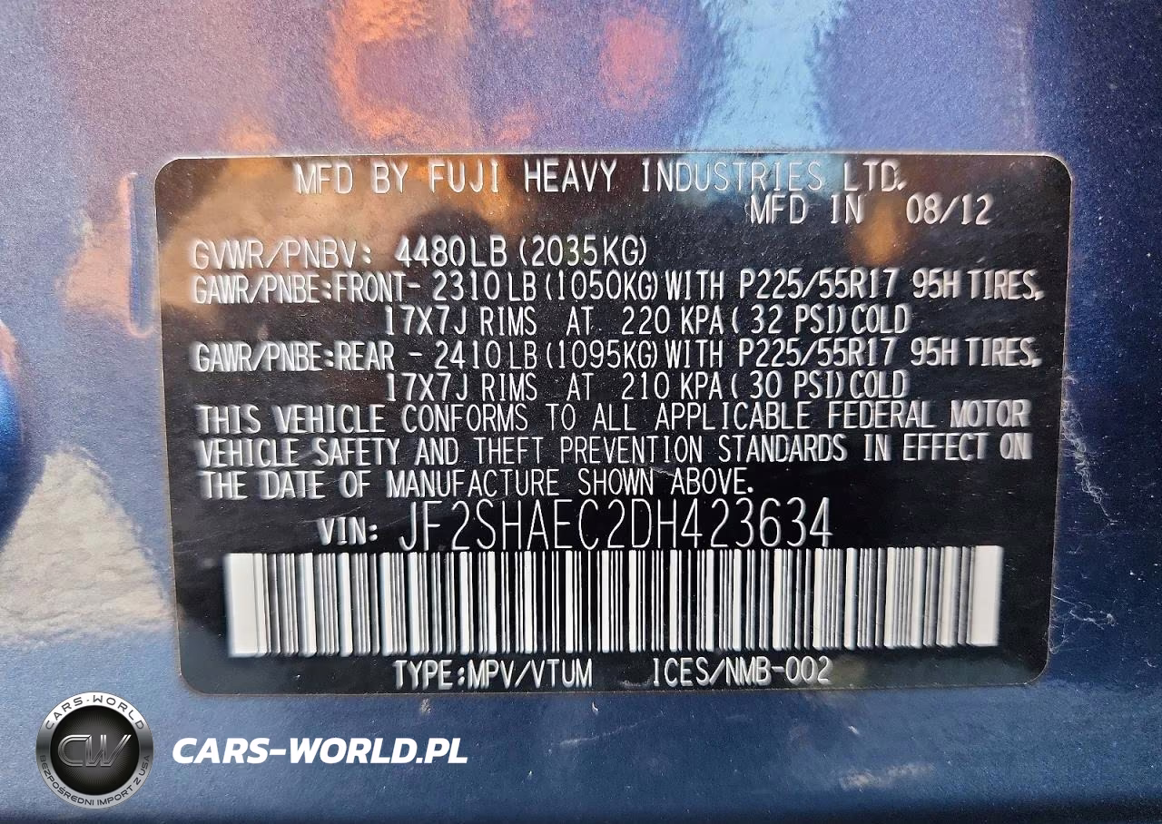 2013 Subaru Forester Limited VIN:JF2SHAEC2DH423634 - 14
