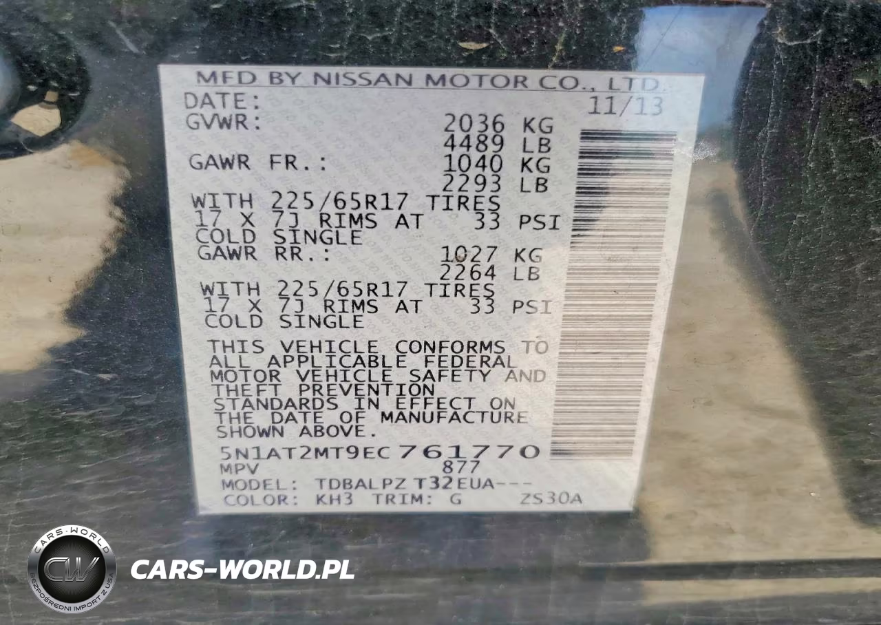2014 Nissan Rogue S VIN:5N1AT2MT9EC761770 - 13