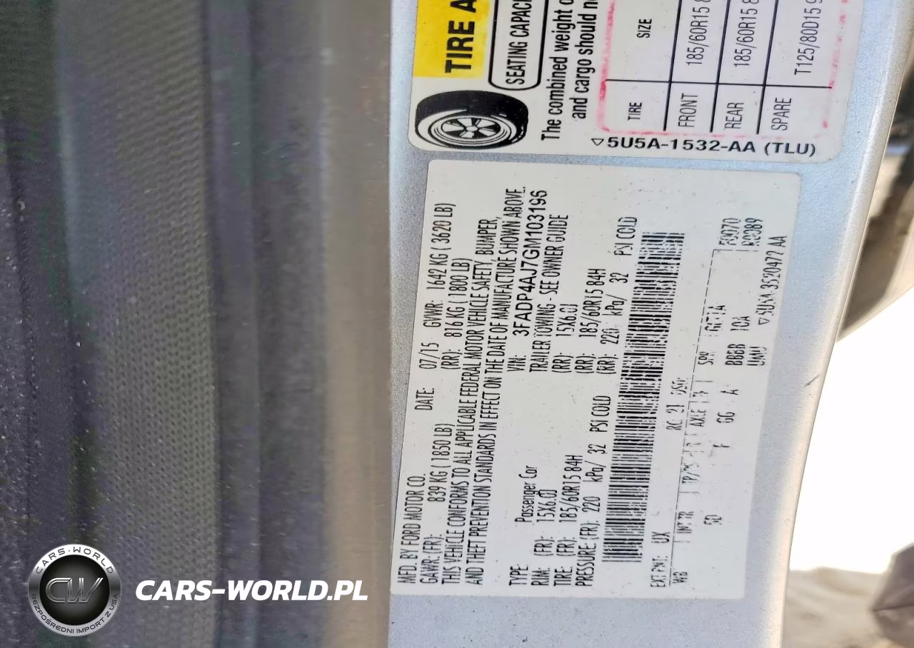 2016 Ford Fiesta S VIN:3FADP4AJ7GM103196 - 12