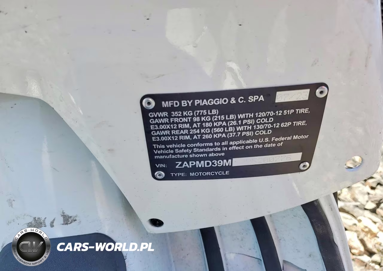 2024 Vespa Gts-Sei Giorni 300 VIN:ZAPMD39M2R5200776 - 9
