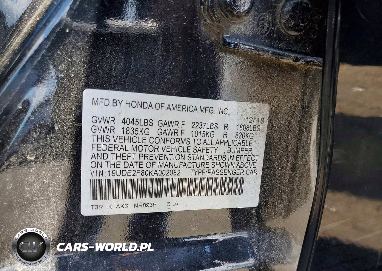 2019 Acura Ilx Premium A-Spec VIN:19UDE2F80KA002082 - 12