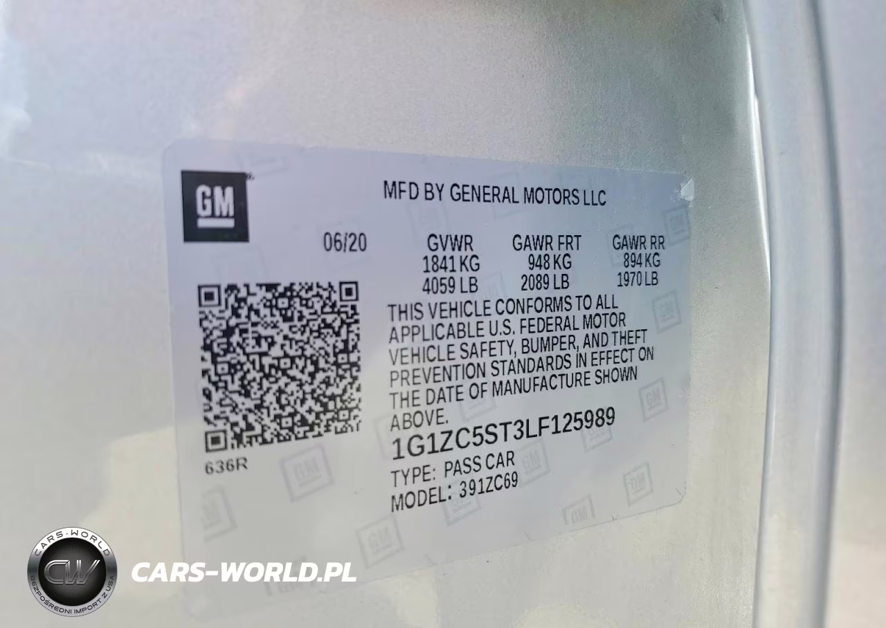 2020 Chevrolet Malibu Ls VIN:1G1ZC5ST3LF125989 - 13