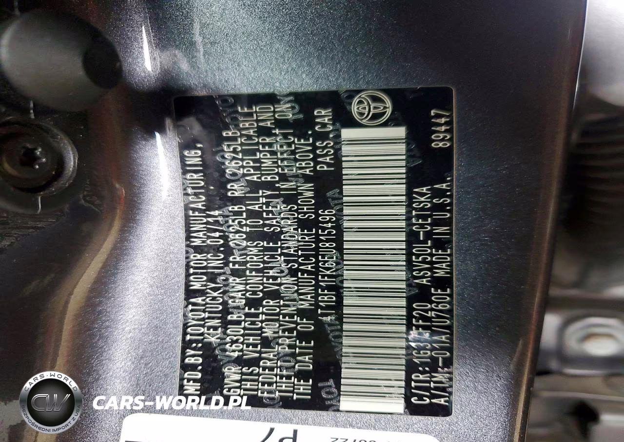 2014 Toyota Camry Se VIN:4T1BF1FK6EU815496 - 12