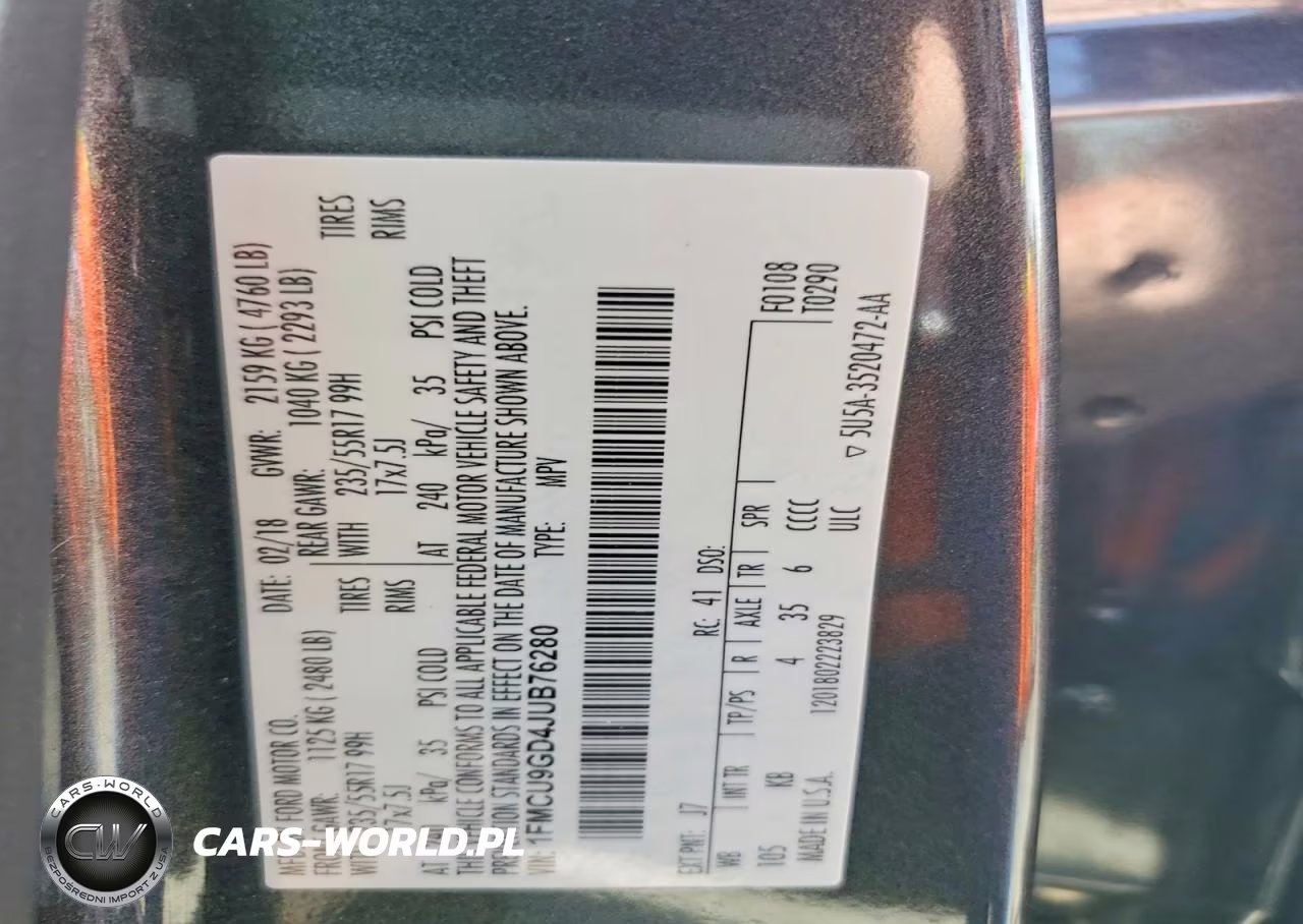 2018 Ford Escape Se VIN:1FMCU9GD4JUB76280 - 13