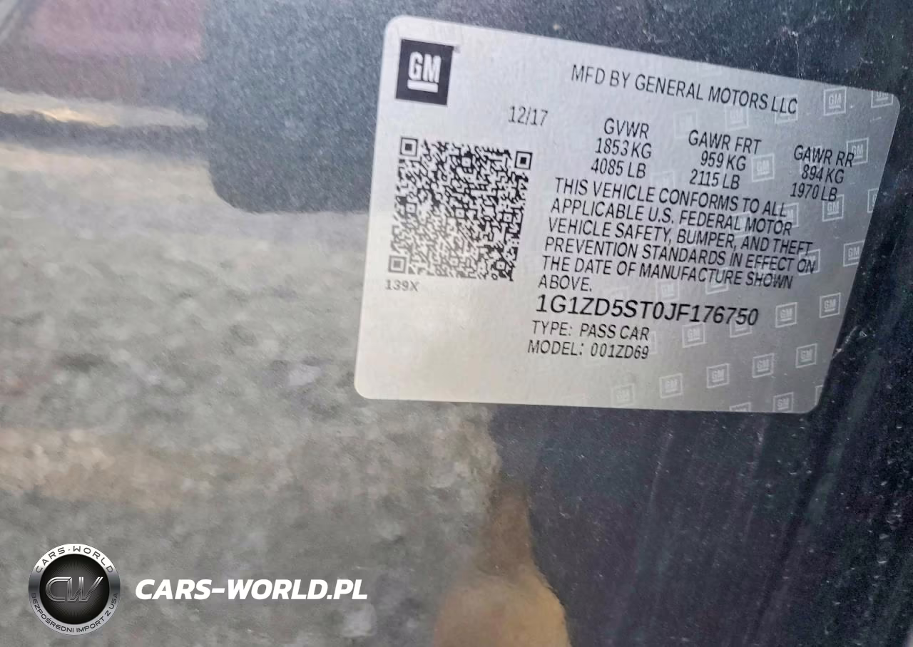 2018 Chevrolet Malibu Lt VIN:1G1ZD5ST0JF176750 - 12