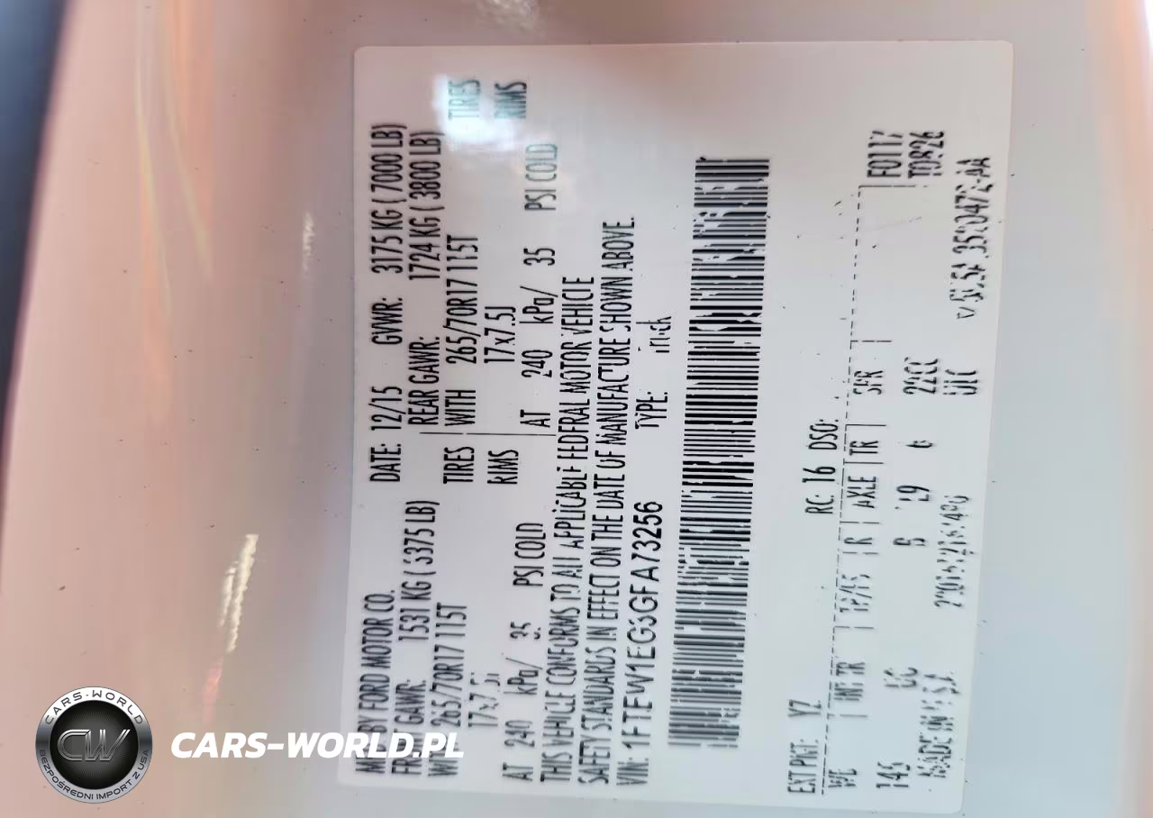 2016 Ford F150 Supercrew VIN:1FTEW1EG3GFA73256 - 12