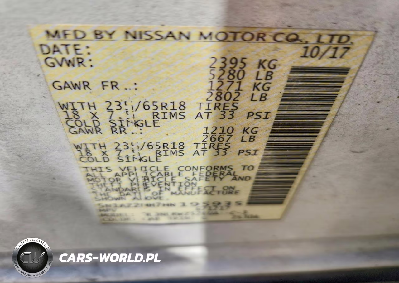2017 Nissan Murano Sl VIN:5N1AZ2MH7HN195935 - 13