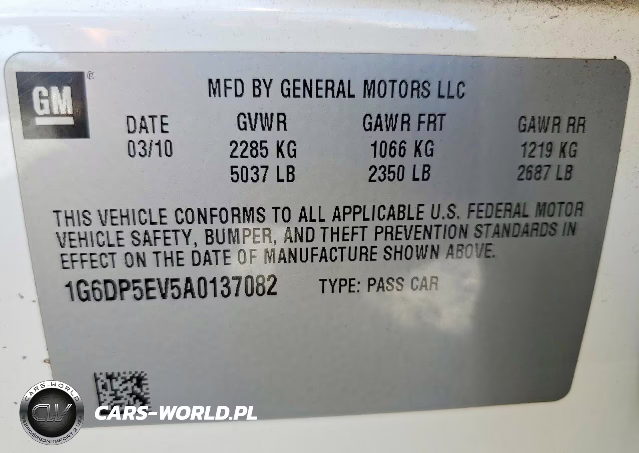 2010 Cadillac Cts Premium Collection VIN:1G6DP5EV5A0137082 - 12