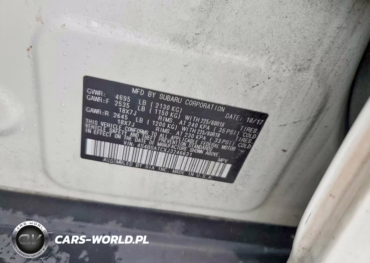 2018 Subaru Outback Touring VIN:4S4BSATCXJ3246631 - 13