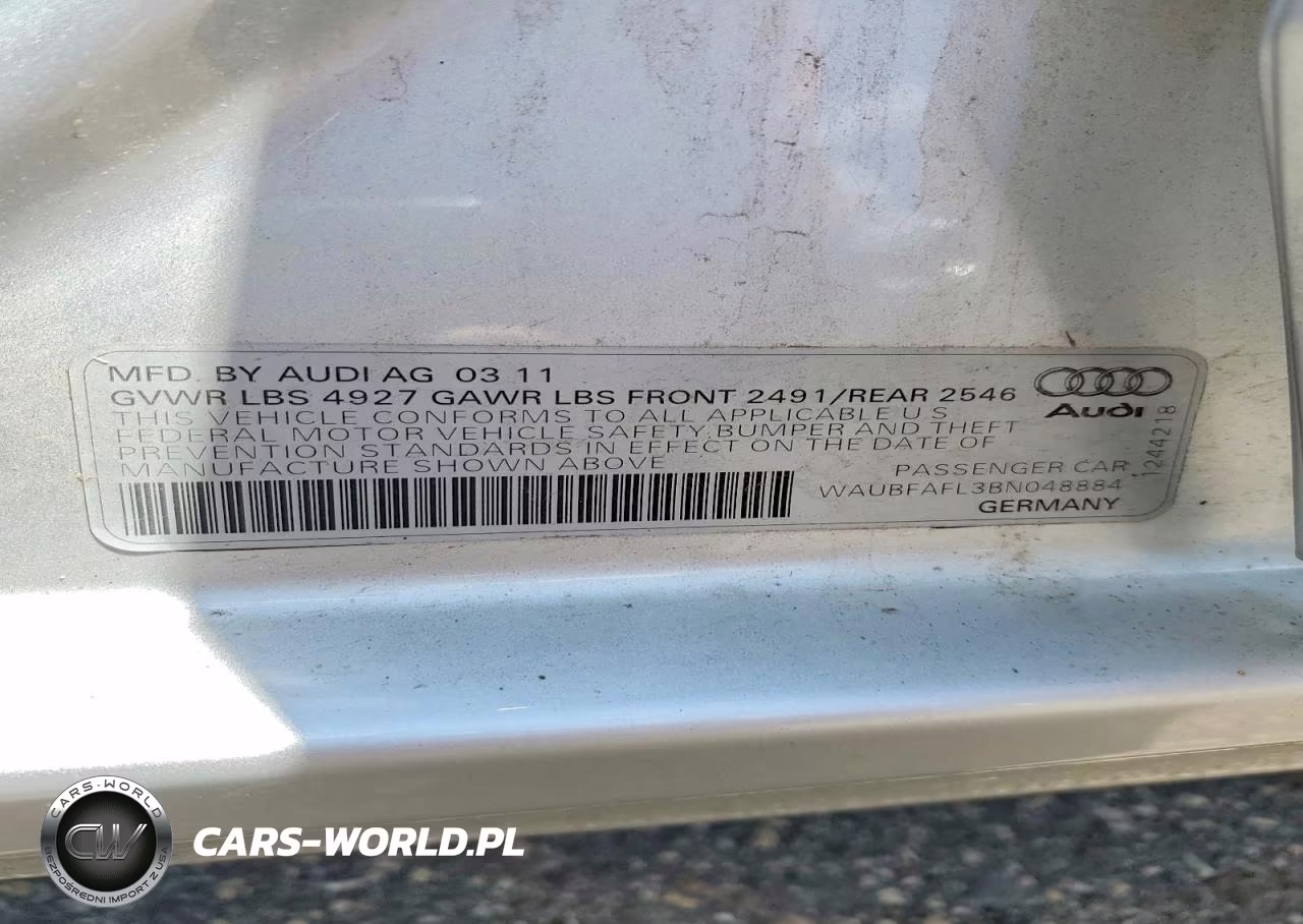 2011 Audi A4 Premium VIN:WAUBFAFL3BN048884 - 13