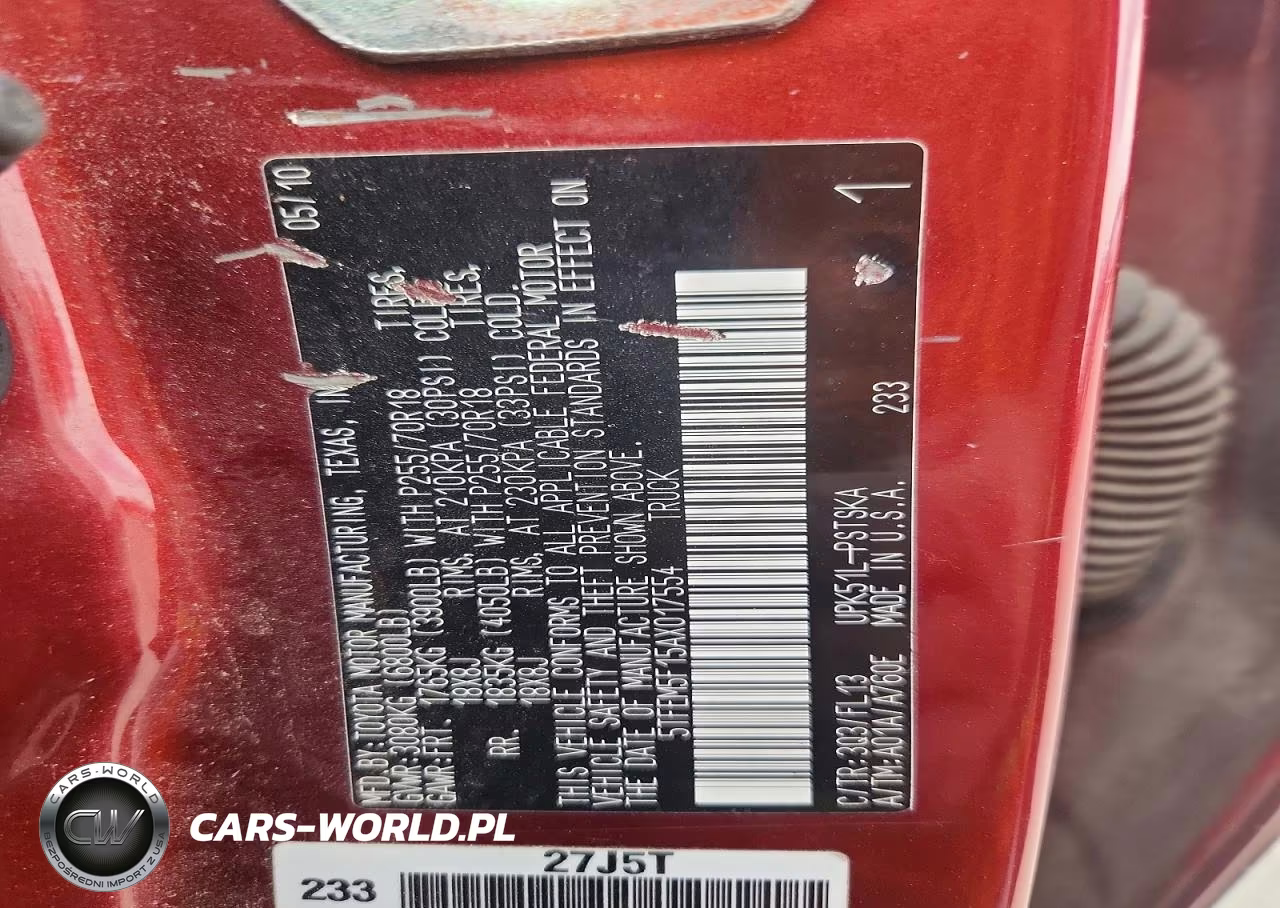2010 Toyota Tundra Crewmax Sr5 VIN:5TFEM5F15AX017554 - 12