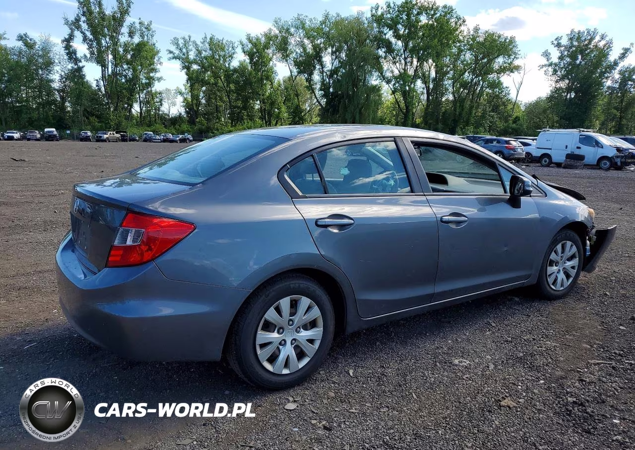 2012 Honda Civic Lx VIN:19XFB2F54CE365781 - 3