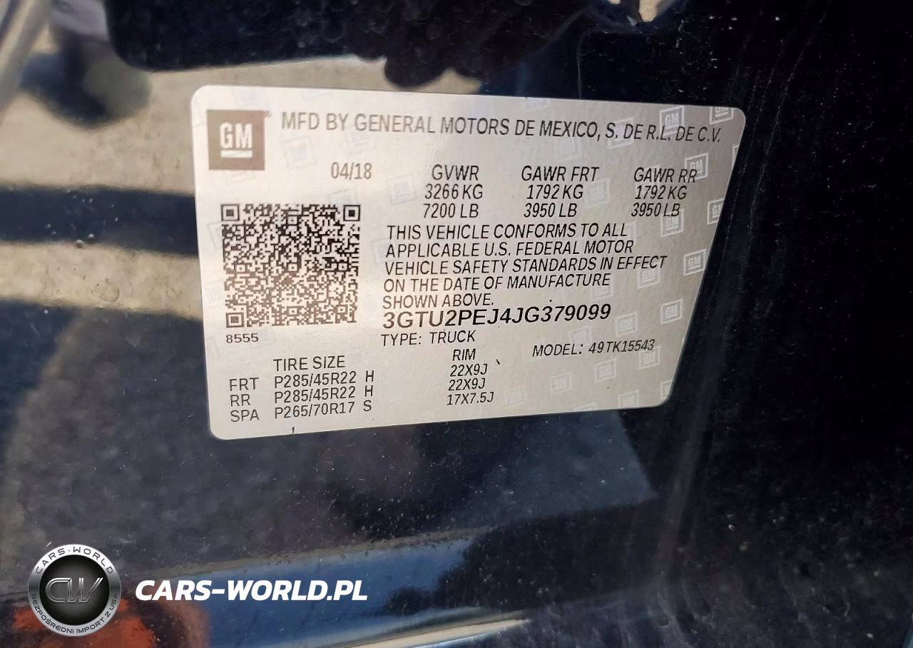2018 GMC Sierra K1500 Denali VIN:3GTU2PEJ4JG379099 - 12