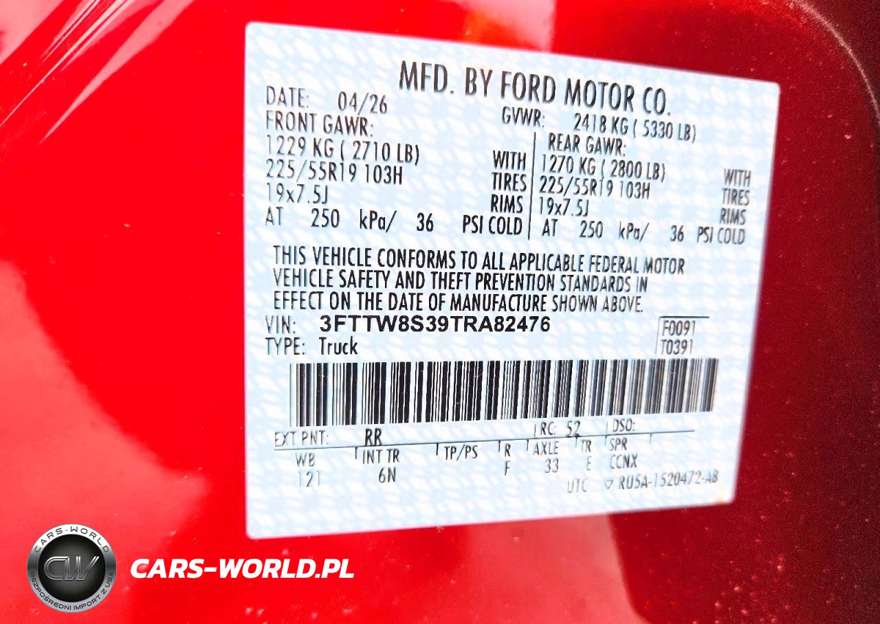 2026 Ford Maverick Lariat VIN:3FTTW8S39TRA82476 - 14