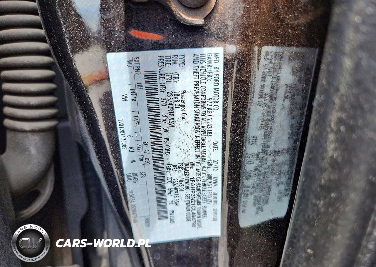 2012 Ford Focus Titanium VIN:1FAHP3N21CL464790 - 12