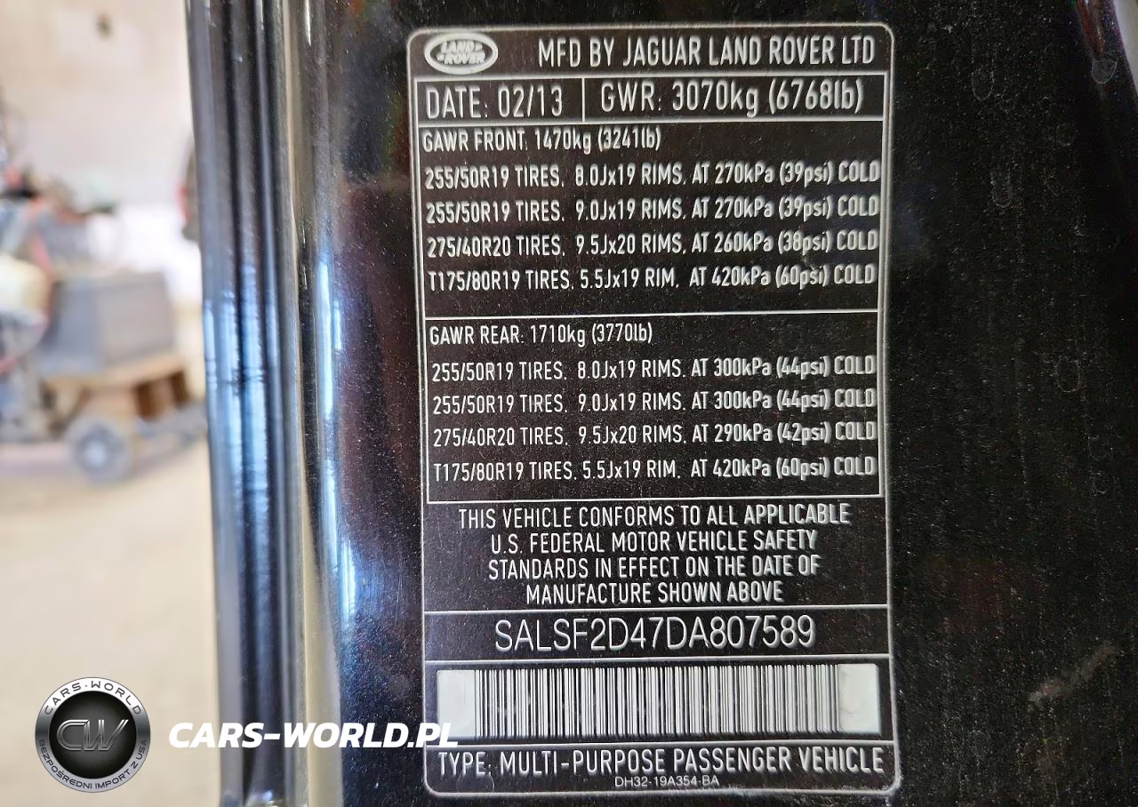 2013 Land Rover Range Rover Sport Hse VIN:SALSF2D47DA807589 - 13