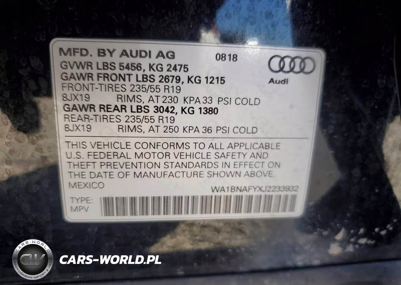 2018 Audi Q5 Premium Plus VIN:WA1BNAFYXJ2233932 - 13