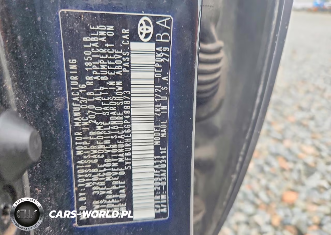 2016 Toyota Corolla L VIN:5YFBURHE6GP488873 - 12