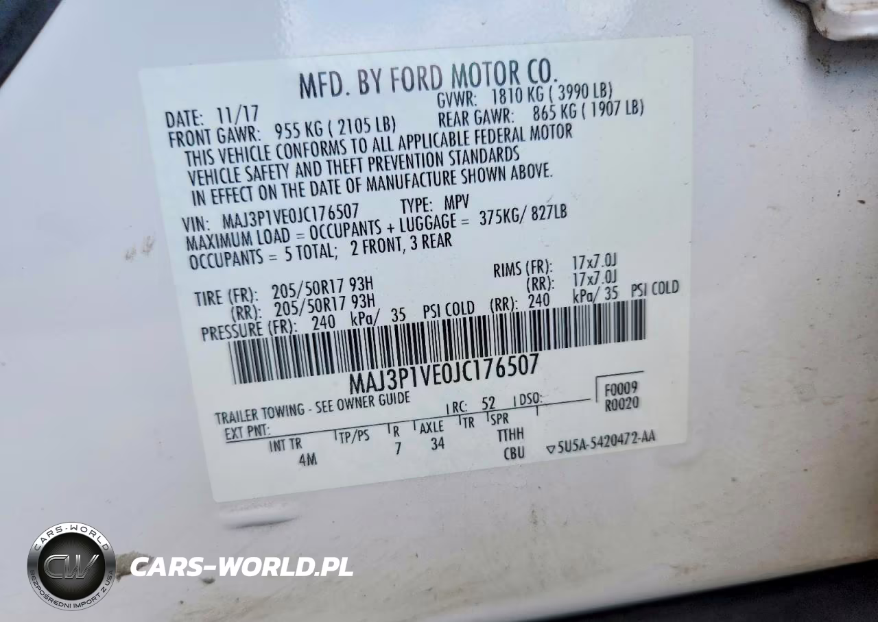 2018 Ford Ecosport Titanium VIN:MAJ3P1VE0JC176507 - 13