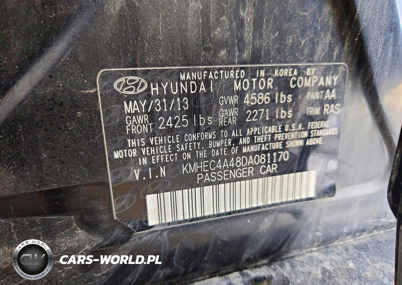 2013 Hyundai Sonata Hybrid VIN:KMHEC4A48DA081170 - 12