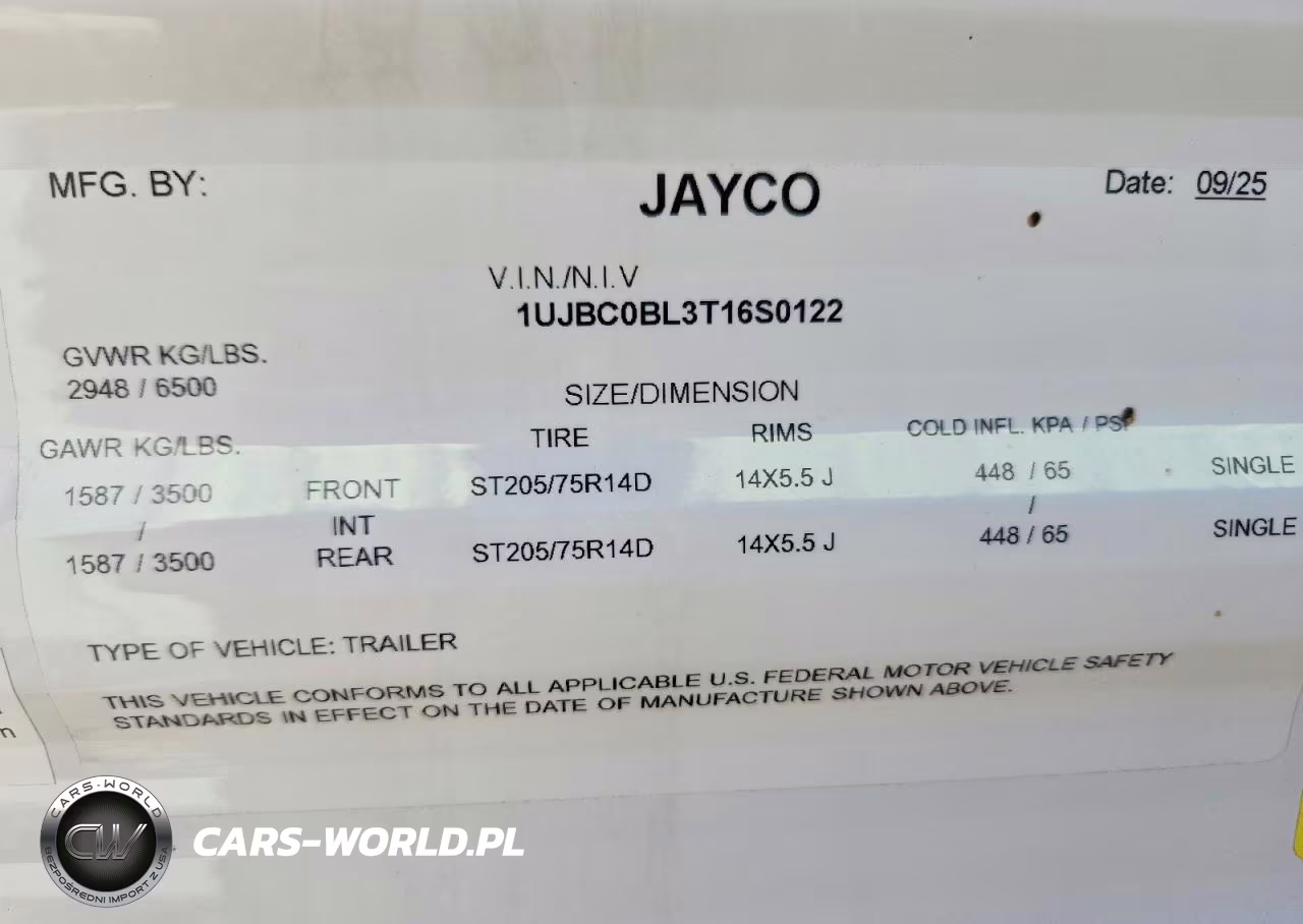 2026 Jayco Jay Flight Slx Camper VIN:1UJBC0BL3T16S0122 - 10