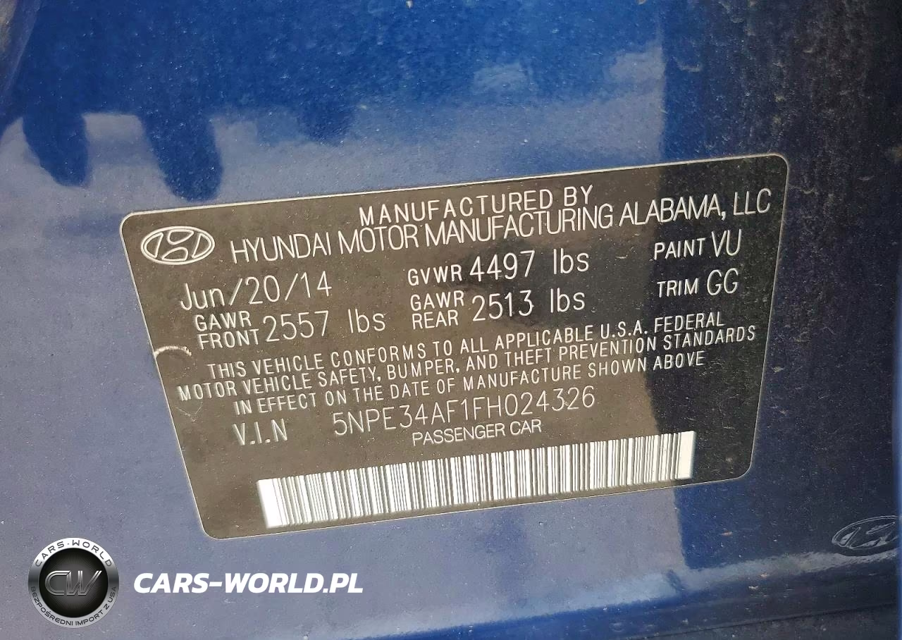 2015 Hyundai Sonata Sport VIN:5NPE34AF1FH024326 - 12