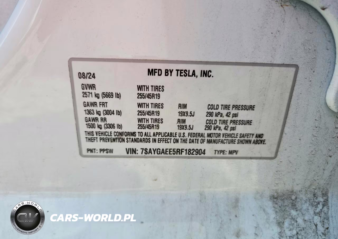 2024 Tesla Model Y VIN:7SAYGAEE5RF182904 - 13