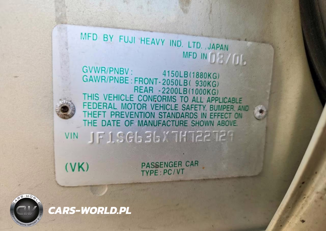 2007 Subaru Frstr 4X4 2.5X VIN:JF1SG636X7H722729 - 12