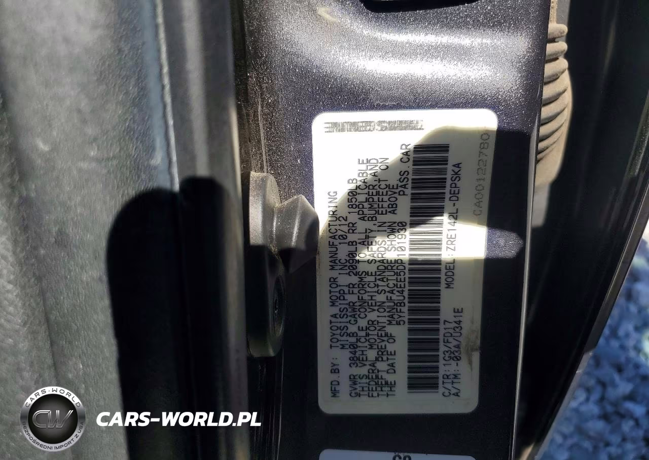 2013 Toyota Corolla S VIN:5YFBU4EE5DP101930 - 12