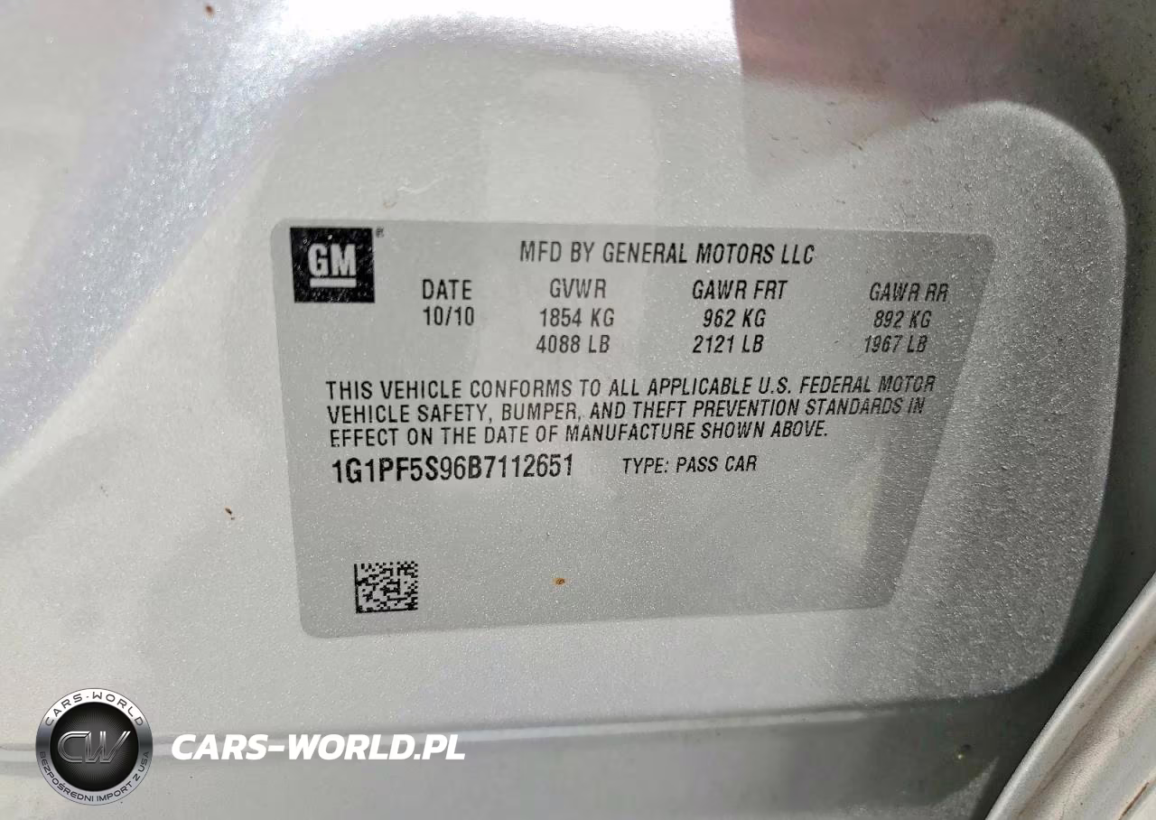 2011 Chevrolet Cruze Lt VIN:1G1PF5S96B7112651 - 12