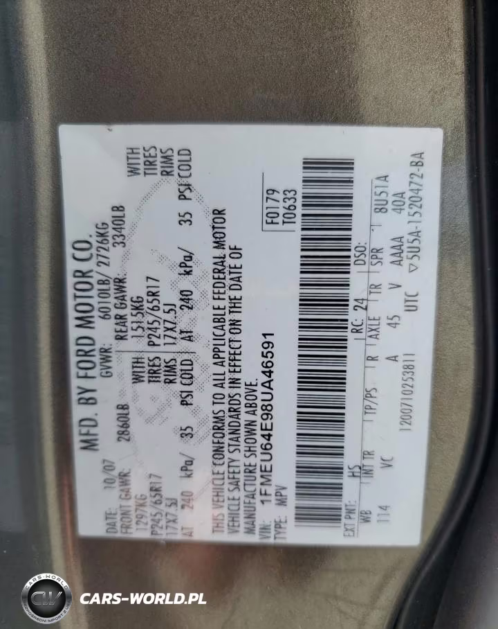 2008 Ford Explorer Eddie Bauer VIN:1FMEU64E98UA46591 - 13