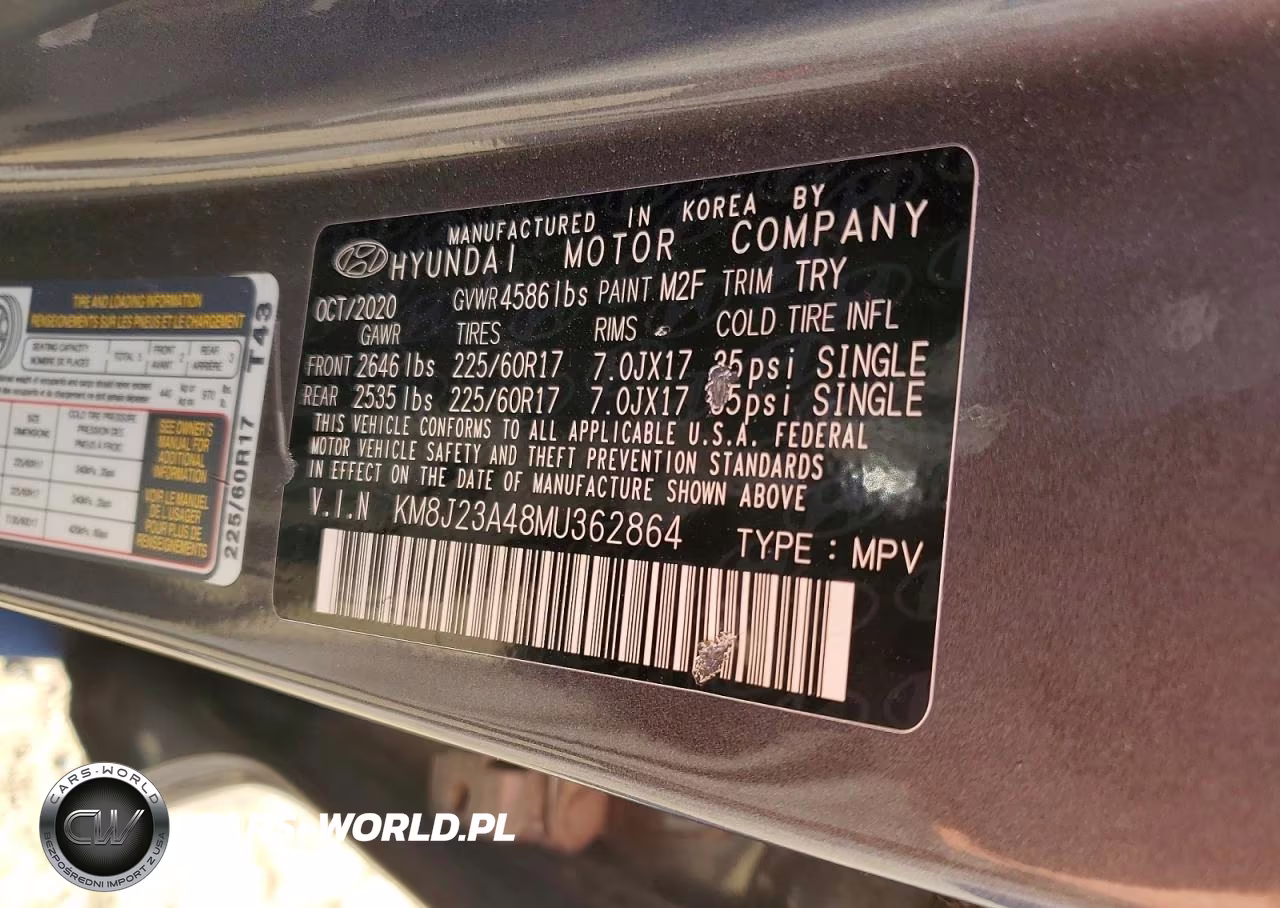 2021 Hyundai Tucson Se VIN:KM8J23A48MU362864 - 13